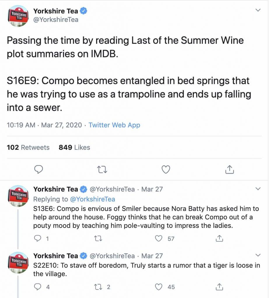 More funnies from Yorkshire Tea