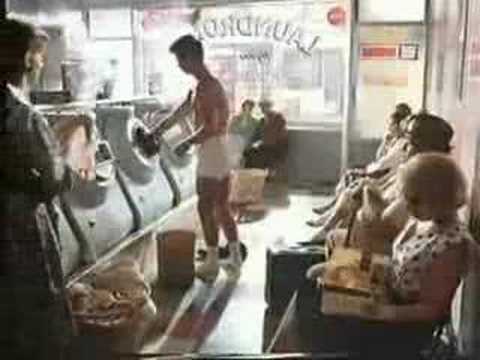 Carling Black Label funny advert launderette 80s